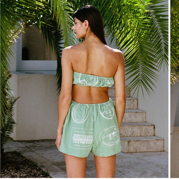 SABO SKIRT  Ardelle Cutout Playsuit - Luggage Labels - Large - NWT - Picture 4 of 9